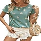 Floerns Blusa Feminina Casual