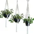 Floreira Suporte Em Macrame 03 Unidades 70 Cm Hanger Plant