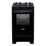 Fogão 4 Bocas Dako Supreme Glass Preto Mesa De Vidro Bivolt 127v 220v