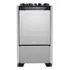 Fogão 4 Bocas Preto Com Frente Em Vidro Espelhado E Mesa De Vidro Dako Magister Style 110v 220v Porta Cega E Forno De 60l