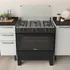 Fogão 5 Bocas Itatiaia Preto Star New Com Forno 88l E Tampa De Vidro Bivolt