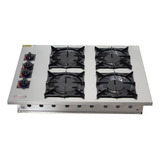 Fogão Cooktop Com Alimentação Gás - Itajobi Fogões 4 Bocas Cor Aço Inox - 4 Queimadores