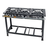 Fogão Cooktop Com Alimentação Gás - Itajobi Fogões Fogão 3 Bocas Baixa Pressão Estampado Cor Cinza-grafite - 3 Queimadores