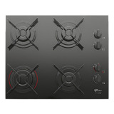 Fogão Cooktop Fischer 4q Fit Line Gás Mesa Vidro 26342 57175 Preto 127v 220v