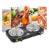 Fogão Fogareiro 2 Bocas Elétrico 2000w Fogão Cooktop Portáti 110v Ou 220v Cor Preto