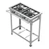 Fogão Industrial 2 Bocas Ap P5 Estampado 30 X 30 Total Inox Cor Cinza Claro