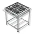 Fogão Industrial 4 Bocas Ap P5 Estampado 30 X 30 Total Inox Cor Cinza Claro