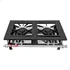 Fogão Industrial De Mesa 2 Bocas Baixa Pressão Queimador Duplo Cozinha Gourmet Cor Preto