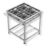 Fogão Industrial Inox 4 Quatro Bocas Alta Pressão Reforçado