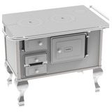 Fogão Lenha Direito 73cmx105cmx69 Cm Branco Bb
