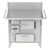 Fogão Lenha Gabinete Direito 85x89x67 Cm Branco Dawt