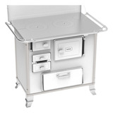 Fogão Lenha Gabinete Esquerdo 85x89x67 Cm Branco Ff