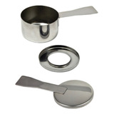 Fogareiro Espiriteira Aço Inox 16 X 7 5 Cm Rechaud Ref 600242