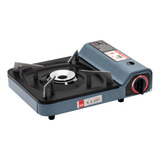 Fogareiro Fogão Gás Camping 1 Boca Automatico Wct Fitness Cor Azul