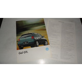 Folder Vw Gol Gti 1996 Original Brochura Folheto Prospecto