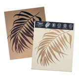 Folha De Palmeira Imperial 65x55cm   Stencil Decor