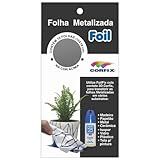 Folha Metalizada Foil Prata 10 Unidades Corfix