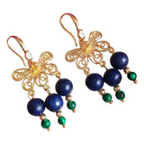 Folheado Ouro Lapis Lazuli