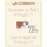 Folhinha Com Cbc Selo 980 Amphilex 1977 Brasil Holanda