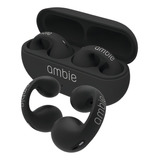Fone De Ouvido Ambie Bluetooth Par Tws Carregador Esportivo Cor Preto