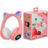 Fone De Ouvido Bluetooth Com Led Infantil Orelhinha Gato