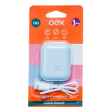 Fone De Ouvido Candy Tws Bluetooth 5.0 Free Oex Tws11 Azul