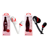 Fone De Ouvido Coca Cola Com Fio E Microfone P2