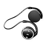 Fone De Ouvido Fones De Ouvido Portátil Dsp Suporte De Redução De Ruído 32g Reprodução De Cartão De Memória à D'água Chamadas Hd Com, Negra