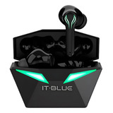 Fone De Ouvido Gamer Led Sem Fio Bluetooth 5 0 Com Microfone Cor Preto Cor Da Luz Verde escuro