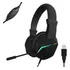 Fone De Ouvido Headset Gamer Conexão Usb 7.1 Com Microfone Omnidirecional Led Rgb Compatível Para Computador Notebook Pc Consoles