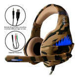 Fone De Ouvido Headset Gamer Pc Xbox One Ps4 Led Kp-ga01