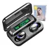 Fone De Ouvido In-ear F9-5 Cor Preto Luz Azul