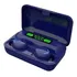 Fone De Ouvido In-ear Gamer Sem Fio Tws F9-5 Bth-f9-5 Azul-escuro Com Luz Led