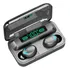 Fone De Ouvido In-ear Gamer Sem Fio Tws F9-5 Bth-f9-5 X 2 Unidades Preto Com Luz Led