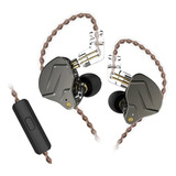 Fone De Ouvido In ear Sem Fio Kz Auriculares Con Cable Zsn Pro With Mic Preto
