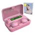 Fone De Ouvido In-ear Sem Fio Shenzhen Yihaotong Bluetooth Connect F9-5 Rosa Com Luz Led 