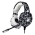 Fone De Ouvido Over-ear Gamer Onikuma Gamer K5 Camou Grey Com Luz Led