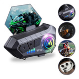 Fone De Ouvido Para Capacete Bluetooth Headset Rgb Sem Fio