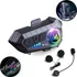 Fone De Ouvido Para Capacete Bluetooth Headset Rgb Sem Fio