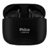 Fone De Ouvido Philco Pfi200p Air Beats Bluetooth V5 3 Ipx4 Com Case De Carregamento Resistente A Respíngos D  Água  ipx4  Cor Preto