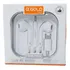 Fone De Ouvido Tipo C Gold Fn-a65 Branco