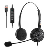 Fone De Ouvido Usb Arama A202usb Com Microfone Para Pc E Lap