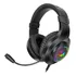 Fone Headset Gamer Redragon Hylas H260 Preto 3.5mm Led Cor Da Luz Colorido