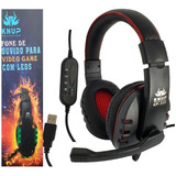 Fone Ouvido Gamer Headset Compativel Com Pc Ps4 Ps3