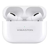 Fone Ouvido Potente Hmaston Rs 21 Bluetooth Corrida Cor Branco Luz Verde