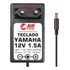 Fonte 12v 1.5a Para Teclado Yamaha P-71 Psr-510 P-8 Psr-520