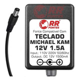 Fonte 12v Para Teclado Arranjador Michael Kam500 Kam 500
