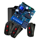 Fonte 12v Receptor E 3 Tx Remoto Para Fechadura 12volts