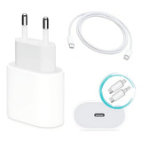 Fonte 30w Compativel iPhone 15 15 Pro 15 Plus 15 Pro Max Cor Branco