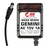 Fonte Ac 15v Para Mesa Mixer Gemini Ps-121x Ps-424x Ps-626